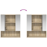 Bathroom Mirror Cabinet Sonoma Oak 60 x 14.5 x 70 cm 889185