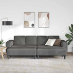 Fabric Sofa with Cushion Dark Grey Corduroy fabric 3335132