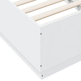 Bed Frame without Mattress White 90x190 cm Single 3209751