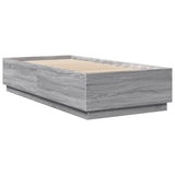 Bed Frame without Mattress Grey Sonoma 90x200 cm 3209728