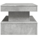 Coffee Table with LED Lights Concrete Grey 90x50x40 cm 839850