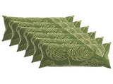 Cushion with Pillow HEERLEN 6 pcs Leaf Design Polyester 925438
