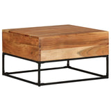 ZNTS Coffee Table 68x68x41 cm Solid Acacia Wood 320818