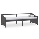 3-Seater Day Bed without Mattress Dark Grey 90x200cm 322168
