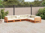 Garden Sofa Set Wax brown Solid pine wood Large Modular 3299453