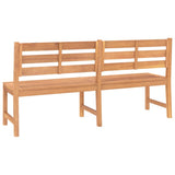 Garden Bench Warm Wood Tone Teak Wood Large Durable 316636