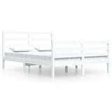 Bed Frame without Mattress White Solid Wood Pine 160x200 cm 3105017