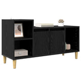 TV Cabinet Black Oak 100 x 35 x 55 cm Engineered Wood 881023