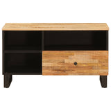 TV Cabinet with Drawer Brown 80 x 33 x 46 cm Solid Mango Wood 4018313