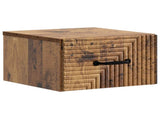 Wall-Mounted Bedside Cabinet 2 pcs Old Wood 34.5 x 33 x 20 cm 898612
