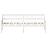 ZNTS Day Bed without Mattress White 80x200 cm Solid Wood Pine 842827