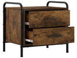 Bedside Cabinet Smoked Oak 40 x 30 x 50 cm Engineered Wood 8013486