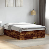 Bed Frame without Mattress Smoked Oak 150x200 cm 3280920