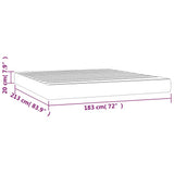 Pocket Spring Bed Mattress Medium Dark Grey 183x213x20 cm California King 347900