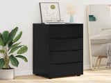 Storage Cabinets 60 x 48 x 105 cm Engineered Wood Black 3406236