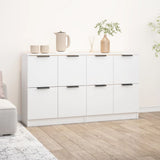 Sideboards 2 pcs White 60x30x70 cm Engineered Wood 3115804