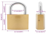 U Lock with Keys 100 pcs Brass Iron 42021897