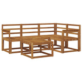 Outdoor Sofa Set 5 pcs Natural Solid Acacia Wood 3366347