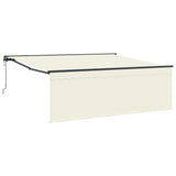 Retractable Awning Manual Cream 400 x 300 cm Fabric 3330494