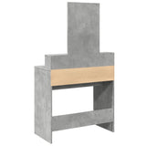 Dressing Table with Mirror Concrete Grey 80x41x144.5 cm 848174