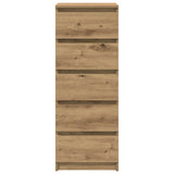 Sideboard with Drawers Artisan Oak 37.5x35x99 cm Engineered Wood 861768