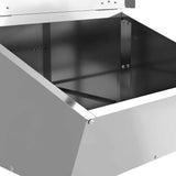 Pig Feeder Silver 55 x 38 x 76 cm Galvanised Steel 874638