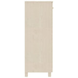 Shoe Cabinet HAMAR Honey Brown 85x40x108 cm Solid Wood Pine 340516