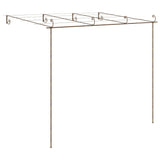 Garden Pergola Antique Brown 4x3x2.5 m Iron 313998