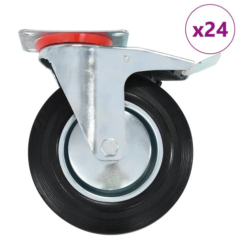 24 pcs Swivel Casters 200 mm 278009