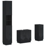 3 Piece Bathroom Cabinet Set HOORN Engineered Wood 3417874