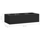 Sliding Door Cabinet with Planter Box Anthracite Steel 3095265