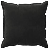 Cushion Cover 6 pcs HOUTEN Black 80 x 80 cm Velvet 921590