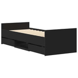 Bed Frame without Mattress Black 100x200 cm 3203797