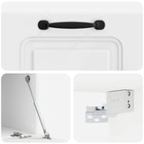 Wall-Mounted TV Cabinet High Gloss White 59.5 x 41 x 30 cm 899359