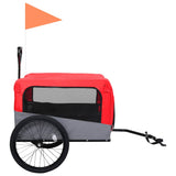 2-in-1 Pet Bike Trailer & Jogging Stroller Red and Grey 92440