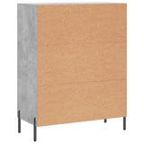Sideboard Concrete Grey 69.5x34x90 cm Engineered Wood 827864