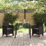 Garden Chair 2 pcs Brown 53 x 49 x 85 cm Polypropylene 847456