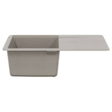 Sink Grey 670 x 460 mm 80% Quartz and 20% Resin 42028409