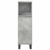 3 Piece Bathroom Furniture Set Concrete Grey Engineered Wood 3324957