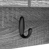Wall-Mounted Coat Rack with Shelf Grey Sonoma 80 x 20 x 30 cm 874344