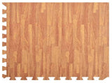 Floor Mats 12 pcs Wood Grain 4.32 EVA Foam 92459