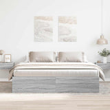 Bed Frame without Mattress Grey Sonoma 200x200 cm 3203892