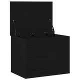 Storage Box Black oak 60 x 42 x 46 cm Engineered Wood 862290