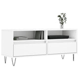 TV Cabinet White 100x34.5x44.5 cm Engineered Wood 831236
