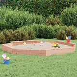 Sandbox with Seats Octagon Solid Wood Douglas 825028