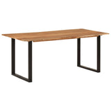 ZNTS Dining Table 180x90x76 cm Solid Acacia Wood 286472