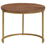 Nesting Coffee Tables 2 pcs Solid Mango Wood and Steel 4104644