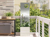Garden Privacy Screen Silver 32 x 150 cm Galvanised steel 876404