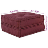 Modular Sofa 2 pcs Maroon 140 x 70 x 36 cm Fabric 3315075