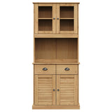 Highboard VIGO 78x40x175 cm Solid Wood Pine 3188301